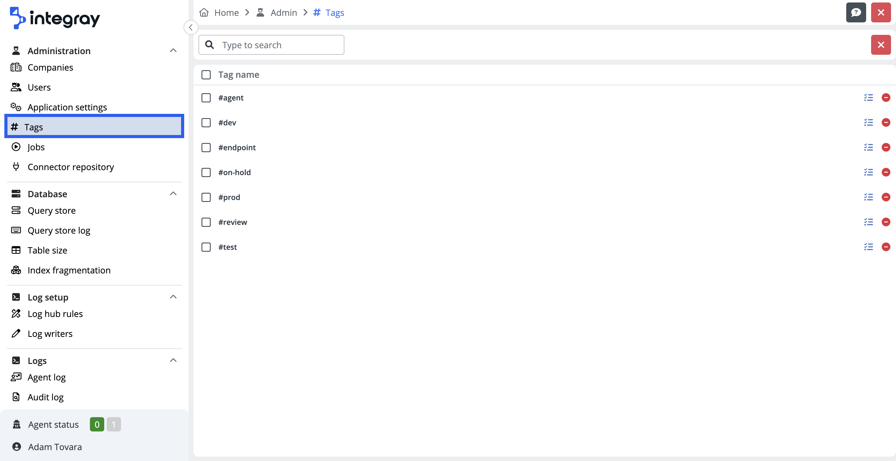 HELP_Navigation_Tags_Admin_Tags_list