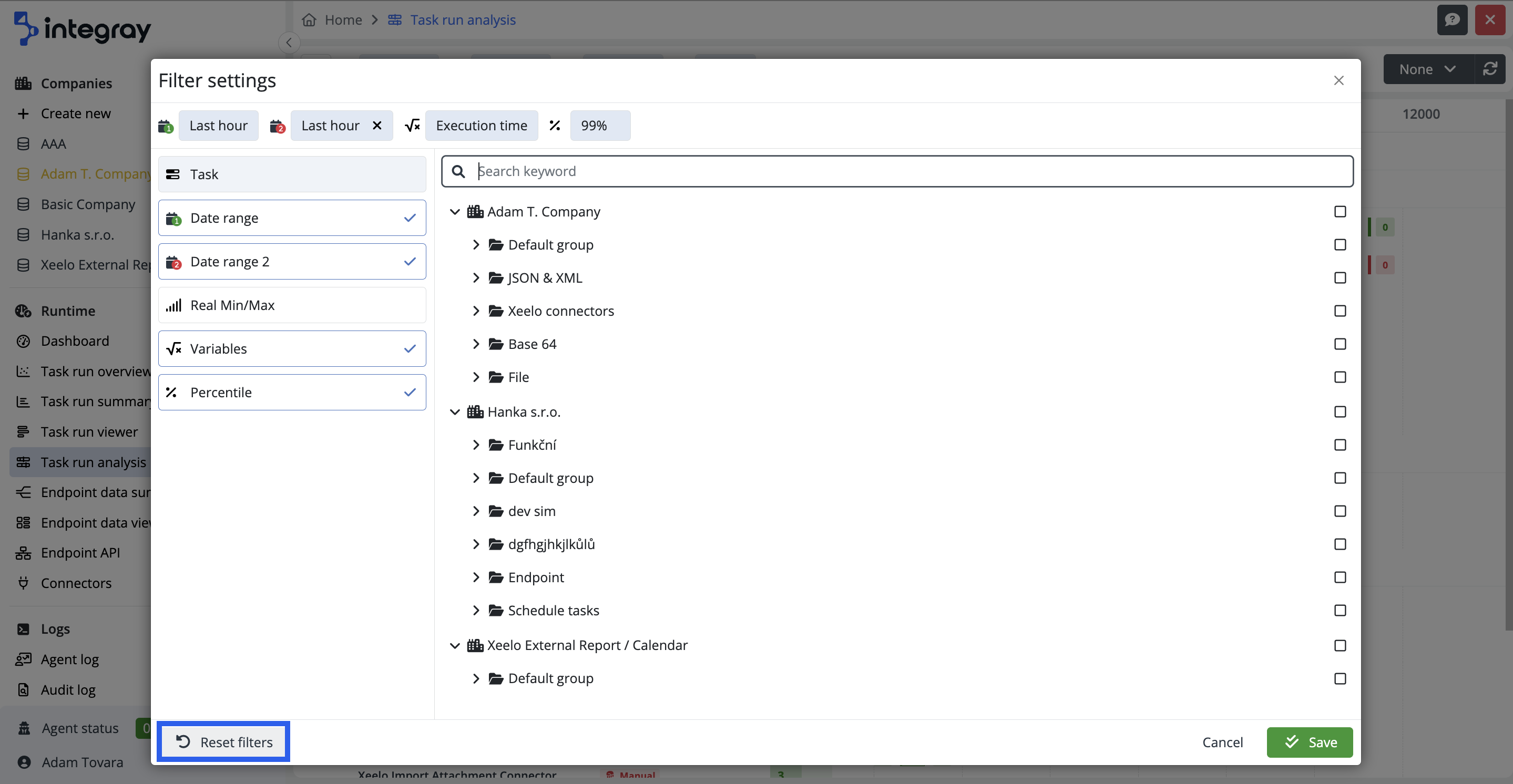 Help_Home_screen_Task_run_analysis_Reset_filters